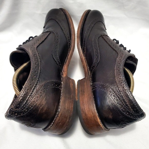 Bed Stu Men\'s Cobbler Series Distressed Leather Wingtip Oxfords Shoes Size 8.5 main image 2